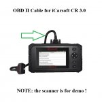 OBD2 Cable Diagnostic Cable for iCarsoft CR V3.0 Scanner